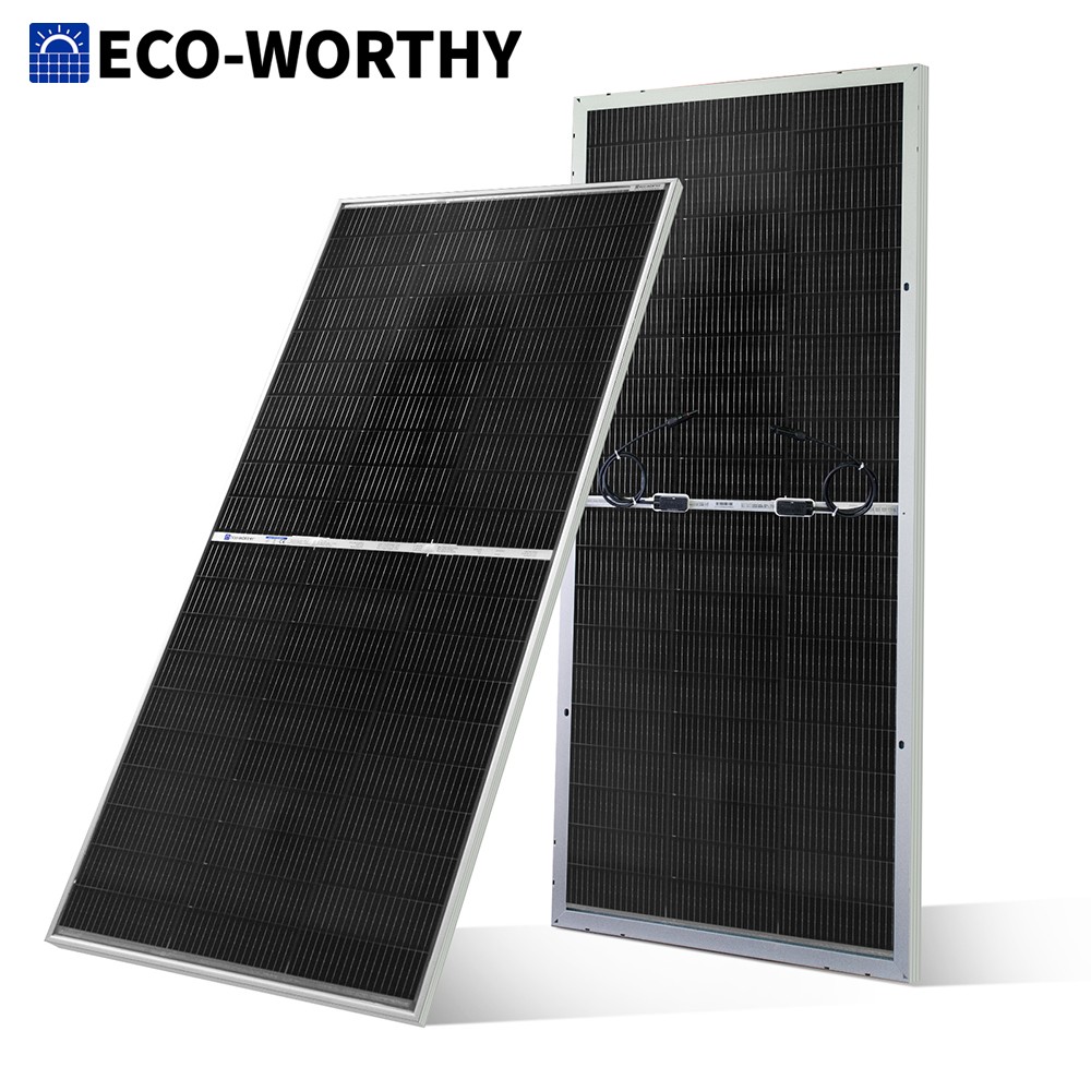 Solar Panel 200W - ECO-WORTHY 195W N-Tipi 18BB Çift Taraflı