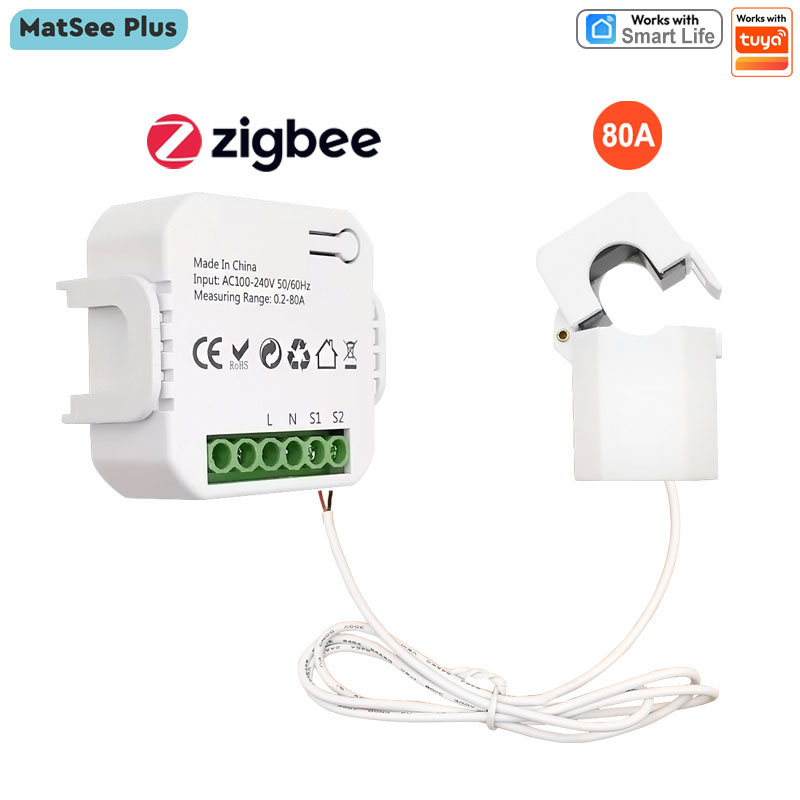Energy Monitor Meter - Akıllı Yaşam ZigBee Kelepçe Tipi Dijital