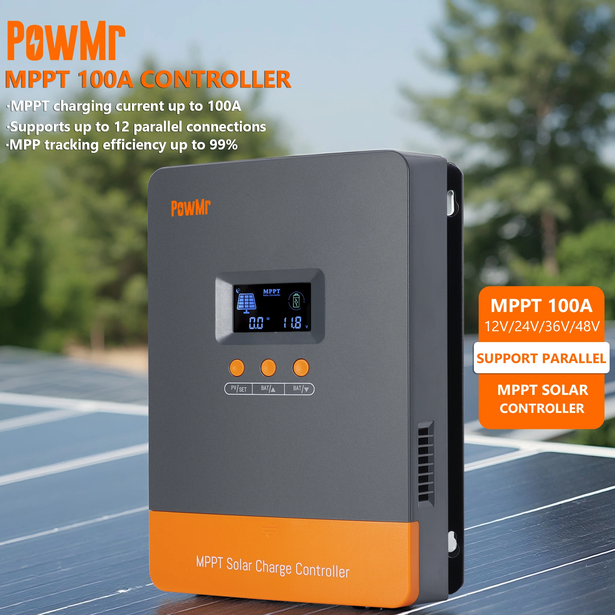 PowMr Çok Satan 12V 24V 48V Ak - Charge Controller Solar incelemesi ve fiyatı