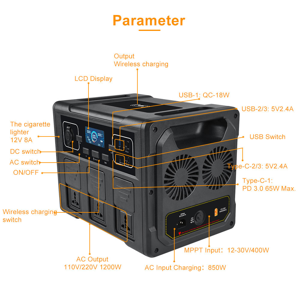 1200W Taşınabilir Güneş Enerji - Solar Generator incelemesi ve fiyatı